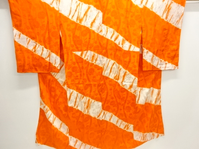 Japanese Kimono / Chirimen Kinsha Silk